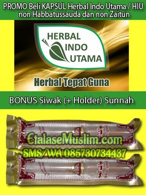 [BONUS] Siwak + Holder Sunnah tiap pembelian KAPSUL Herbal Indo Utama