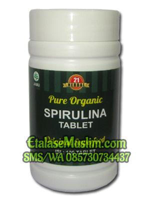 Pure Organic Spirulina Isi 100 Tablet Herbal 21