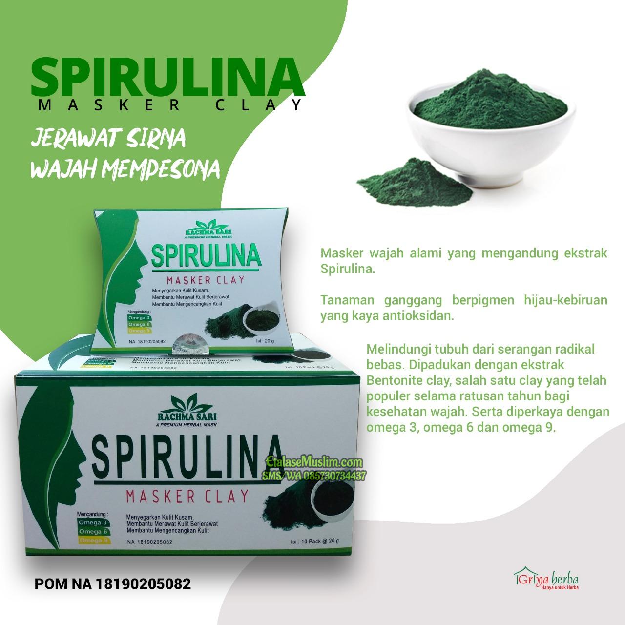 Masker Clay Spirulina Rachma Sari