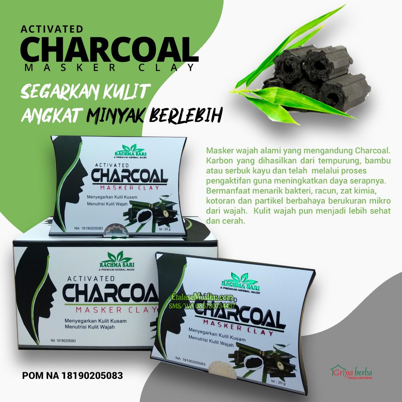 Masker Clay Charcoal Rachma Sari