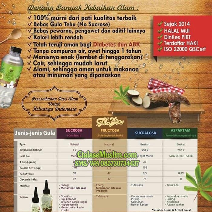 1350 gram GULAKONG Gula Singkong Cair Botol Refill 1350 Gr