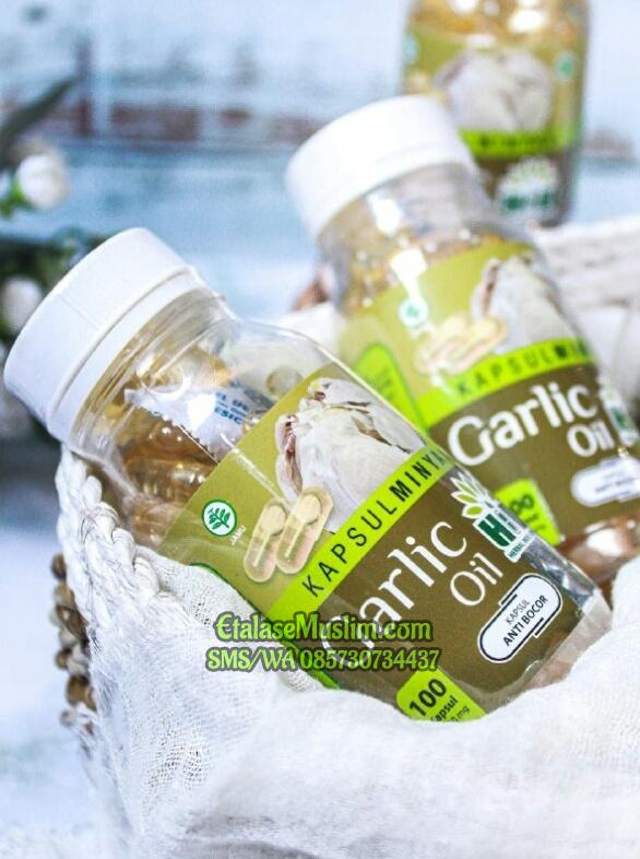 Kapsul Minyak Garlic Oil Bawang Putih POM TR HIU Herbal Indo Utama