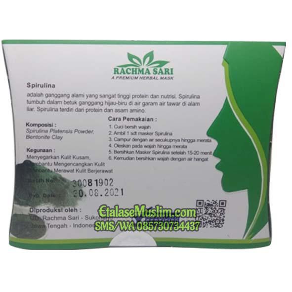 Masker Clay Spirulina Rachma Sari