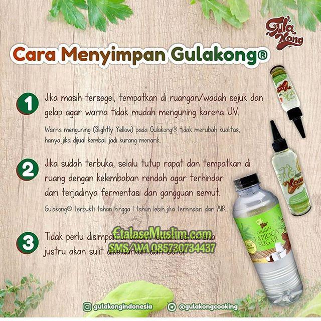 1350 gram GULAKONG Gula Singkong Cair Botol Refill 1350 Gr