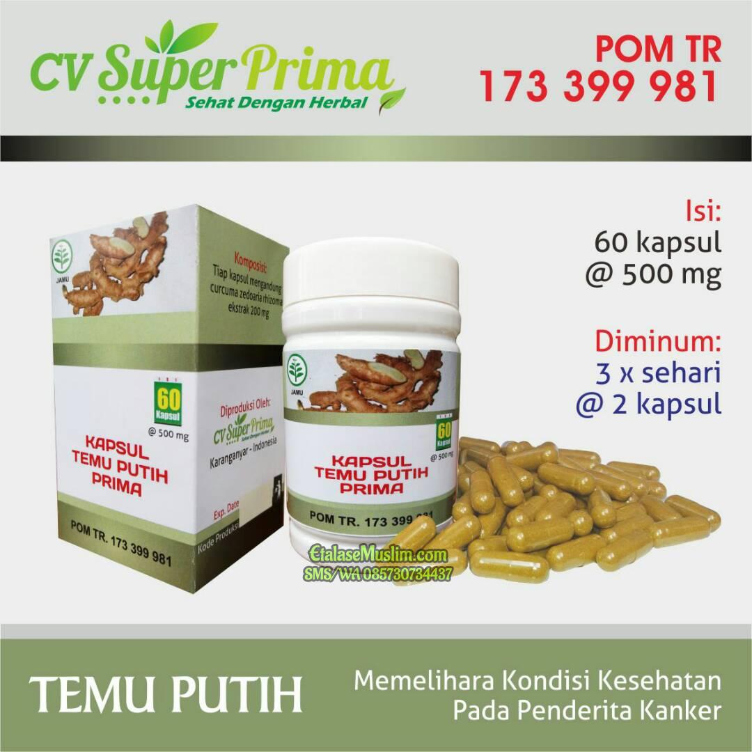 Kapsul Temu Putih Super Prima 60 Kapsul