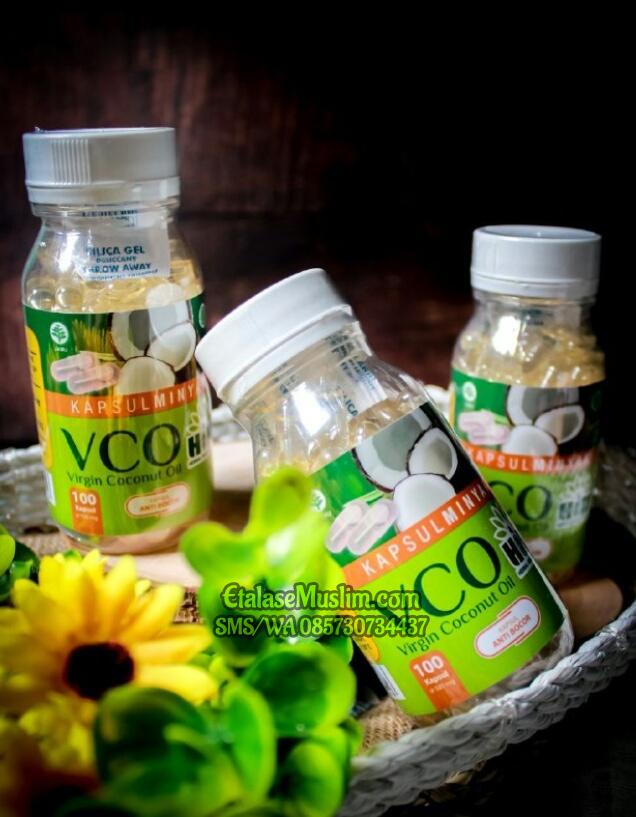 Kapsul Minyak VCO Virgin Coconut Oil POM TR - HIU - Herbal Indo Utama