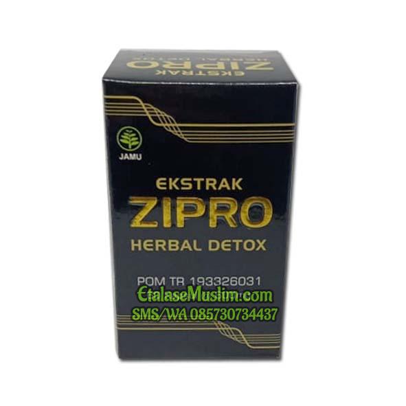 Kapsul Ekstrak ZIPRO Herbal Detox sudah POM TR